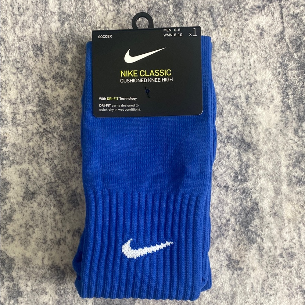 Nike Classic Blue Knee High Athletic Socks